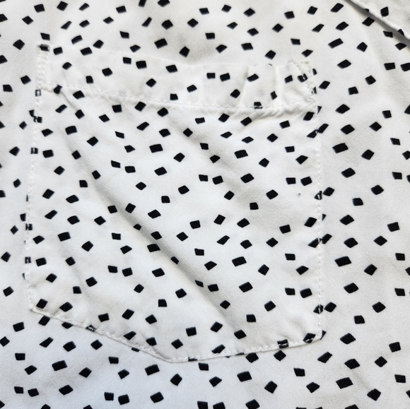 Jachs Girlfriend white Blouse with black Geo Size XL - Picture 5 of 5